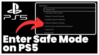 How to Enter Safe Mode on PS5 [upl. by Elyse]