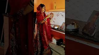 ghar aaja pardesi tera des bulaye re  karwa chauth  viral song video rashikha1819official [upl. by Normi717]