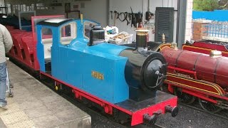 Rhyl Miniature Railway 12714  Clara  diesel powered steam locomotive [upl. by Sualkin]