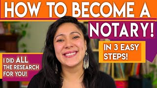 HOW TO BECOME A NOTARY  Notary Public Training  EXTRA INCOME IDEAS [upl. by Jen]