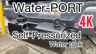 WaterPORT 38 Gallon Self Pressurized water Tank waterport hondaridgeline hondatruck 4k [upl. by Cyndi360]