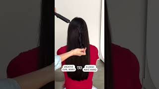 Creative Curl vs Classic Wave Wand  ghd [upl. by Hannahc354]