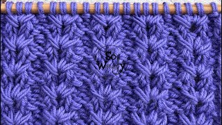 How to Knit the Little Flowers Stitch 4 rows only  So Woolly [upl. by Bascio453]