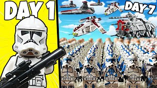 I built the Largest LEGO CLONE ARMY in 7 Days [upl. by Hogg]