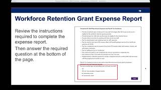 OCFS Workforce Retention Grant Expense Report Technical Assistance Session [upl. by Conlen]