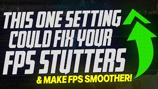 This ONE setting could FIX YOUR FPS Stuttering amp Make Games WAY SMOOTHER BIG UPDATE ✅ [upl. by Netnerb178]