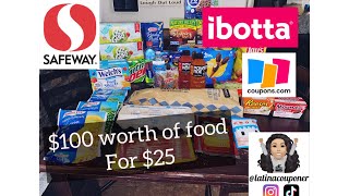 Safeway couponing  421427 100 worth of food for 25 [upl. by Gimble]