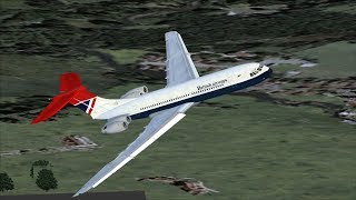 FSX  Just Flight VC10  go around  xviews [upl. by Laforge875]