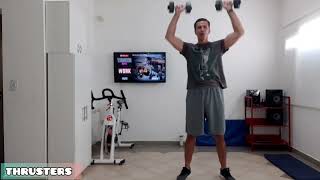 HIIT con pesas en casa  16 minutos fortalecer todo el cuerpo  profesor Rodrigo Botelho [upl. by Yelahc]