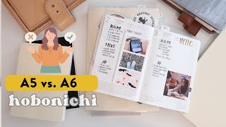 A5 v A6 Hobonichi Planners [upl. by Mccomb419]