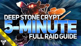 DEEP STONE CRYPT  5MINUTE COMPLETE RAID GUIDE [upl. by Theurer]