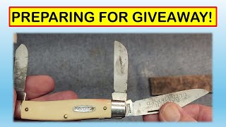 CLEANING UP THE RANGER STOCKMAN FOR THE GIVEAWAY Terrysknivesandmanstuff [upl. by Gershom]