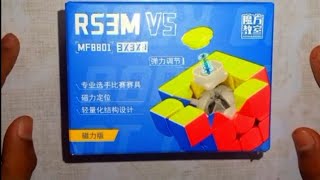 rs3m V5 3x3 Cube Best budget cubeUnboxing and 1 solve🔥cubecuber viralvideo [upl. by Aseela641]