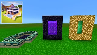 Craft world Master Block 3D How To Make PORTALS to HEAVEN END amp NETHER [upl. by Ahsielat389]