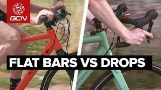 Flat Bar Vs Drop Bar Road Bikes  Comfort Speed amp Ease [upl. by Danelle537]