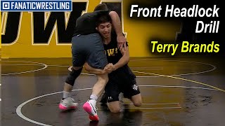 Front Headlock Drill By Terry Brands [upl. by Caryl]