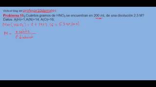 Ejercicios y problemas resueltos de disoluciones 10 [upl. by Kondon]