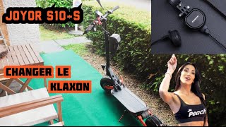 Changer le klaxon 🔊🔉 JOYOR S10S trottinette électrique [upl. by Leonardo]