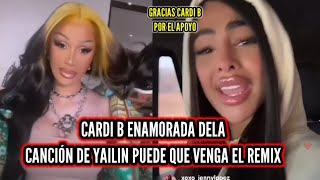 Cardb quedó enamorada del EP de Yailin 😱 La chivirica no lo puede creer [upl. by Coreen]