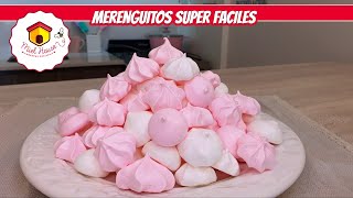 Como hacer merengues RECETA FACIL suspiros con pocos ingredientes [upl. by Lodge890]