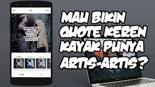 CARA BIKIN QUOTE UNTUK SOSMED DI IPHONE [upl. by Twyla]