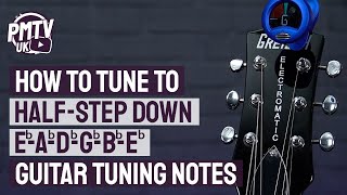 HalfStep Down Tuning EbAbDbGbBbEb  Guitar Tuning Notes amp How To Guide [upl. by Siletotsira]