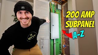 How to Install a 200 AMP Subpanel [upl. by Esinej533]