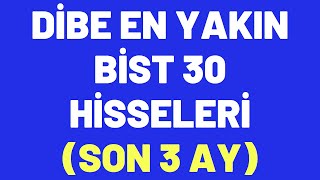 DİBE EN YAKIN BİST 30 HİSSELERİ SON 3 AY borsa hisse yorum [upl. by Vena]