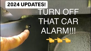 HOW TO TURN OFF CAR ALARM 🚨 EASY  No Key FOB Needed 2024 UPDATED [upl. by Jermayne]