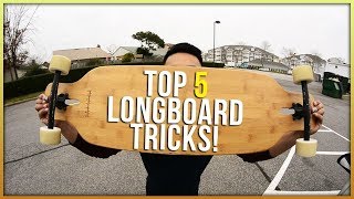 5 Easy Longboard Tricks For Beginners [upl. by Ibocaj]