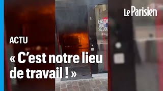 Nanterre  on lui refuse un retrait elle met le feu à sa banque [upl. by Patt]