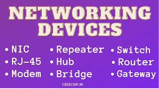 Networking Devices  Computer Network  Class 12 CSIP [upl. by Cassandre862]