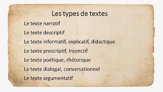 Les types de textes définition grammaire but et exemples pour chaque texte تعرف على انواع النصوص [upl. by Radek]