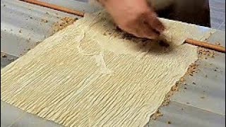 Baklava Nasıl Yapılır  El Açması Baklava Tarifi  Turkish Baklava Making [upl. by Urbannal518]