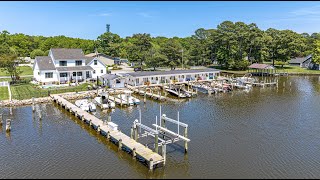 Rare Find Waterfront Drone Tour of 11448 amp 11450 Gum Point Rd Berlin Maryland [upl. by Lenod916]