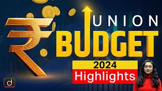 Union Budget 2024 Complete Analysis  Current Affairs  Drishti IAS English [upl. by Mallory656]