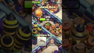 Collect 25 Gems 💎♨️Gem Box clashofclans supercell coclover gaming games [upl. by Christoph]