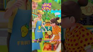 Apples and Bananas 2  Jolly Jolly Nursery Rhymes amp Kids Songs shorts nurseryrhymes [upl. by Francesco]