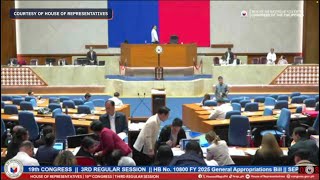 House plenary deliberates on the Office of the Vice Presidents 2025 budget [upl. by Ketchum]