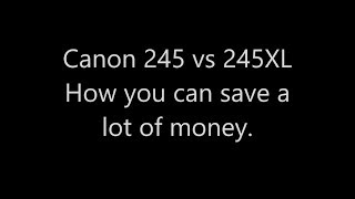 What is the difference between canon 245 and 245xl [upl. by Dusty]