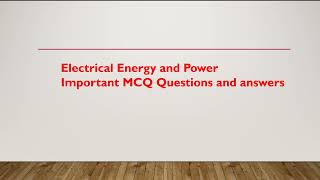 Electrical energy and power NEC License Exam Video02 [upl. by Flo]