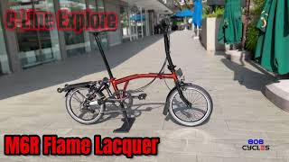 Brompton CLine Explore MidHandlebar With Rack M6R Flame Lacquer 2023 [upl. by Ladnar]