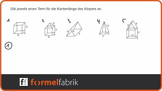 Terme aufstellen geometrische Figuren – Training Nr 4 [upl. by Siuqramed]