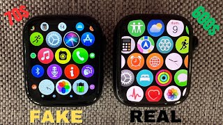 Fake vs Real Apple Watch Series 8 GPS 45m  How to spot fake Apple Watch [upl. by Sirenay726]