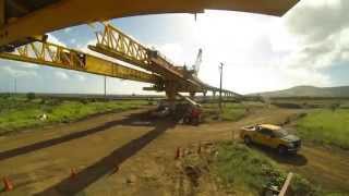 Underslung Girders Positioned with a Hydraulic Jacking System Honolulu Rail Guideway  Enerpac [upl. by Amian996]