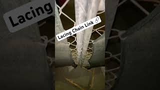 Lacing Chain 🔗 Link Dog 🐶 Kennel Security Fencing lacingkennel fencing [upl. by Dowell934]