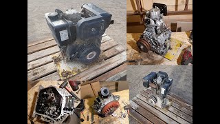 NAPRAWA REPAIR KIPOR KAMA KM 186F DIESEL ENGINE part 2 [upl. by Roselle]