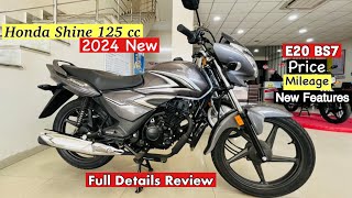 🔥Honda Shine 125 New Model 2024 Details Review  On Road Price  Mileage Features  Shine 125cc [upl. by Pressman769]