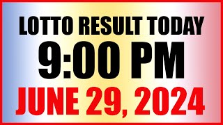 Lotto Result Today 9pm Draw June 29 2024 Swertres Ez2 Pcso [upl. by Eyaf]