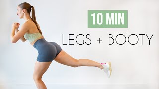 10 min LEGBUTTTHIGH Killer No Equipment Workout [upl. by Chandos201]